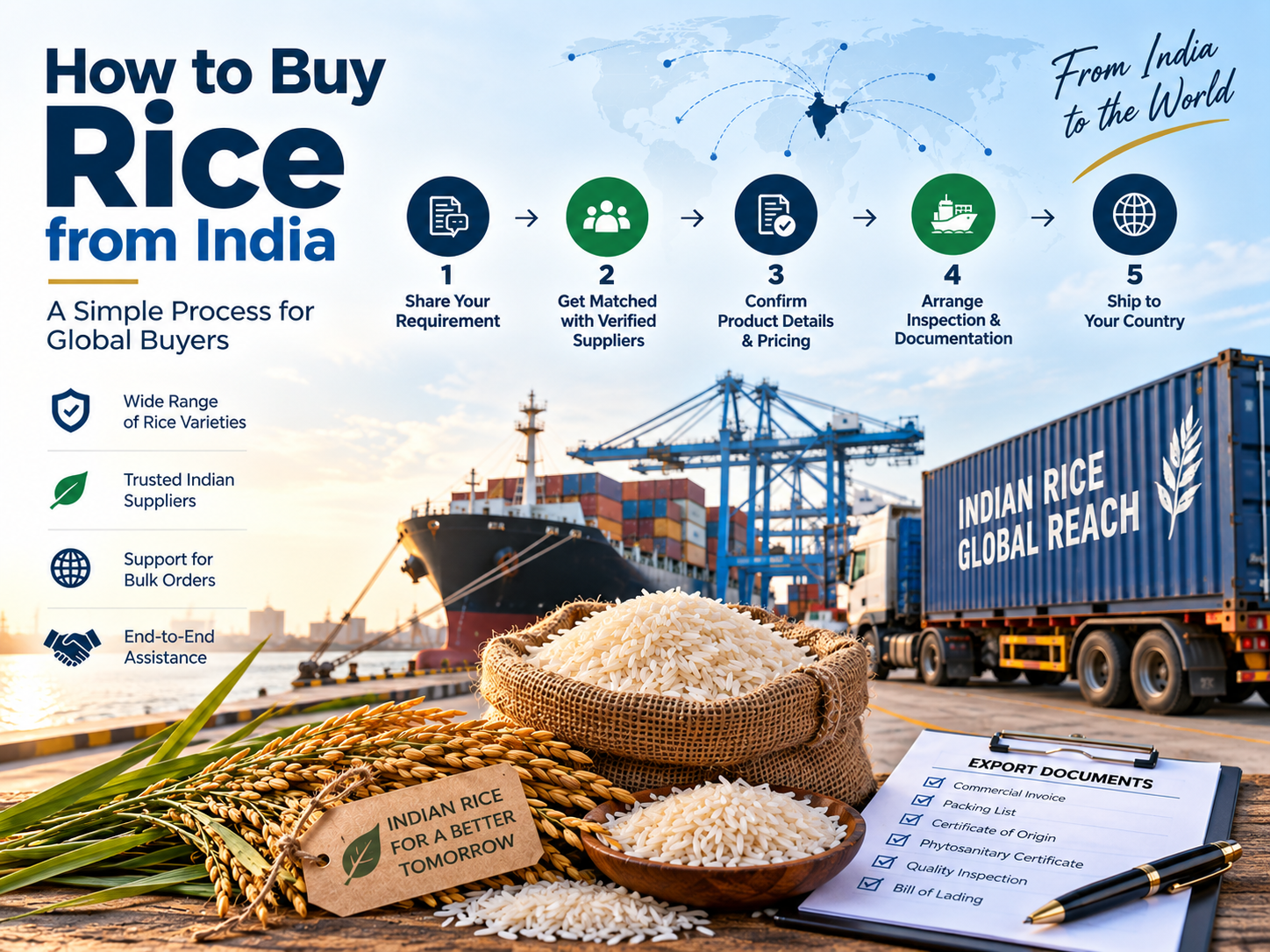 How to Buy Rice From India